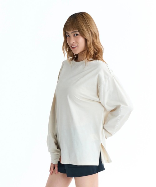 ROXY(ロキシー)の「ROXY ウィメンズ HISTORICAL LOGO L/S 長袖ラッシュガード 【2026年春夏モデル】/ロキシー長袖バックプリントラッシュガード(水着)(ラッシュガード・レディース・ベージュ/ホワイト/ブラック・MEDIUM/LARGE/SMALL)」の10枚目の写真