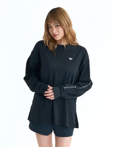 ROXY(ロキシー)の「ROXY ウィメンズ HISTORICAL LOGO L/S 長袖ラッシュガード 【2026年春夏モデル】/ロキシー長袖バックプリントラッシュガード(水着)(ラッシュガード・レディース・ベージュ/ホワイト/ブラック・MEDIUM/LARGE/SMALL)」の15枚目の写真