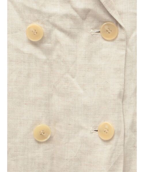 Ungrid（アングリッド）の「リネン混ハーフスリーブジャケット（テーラードジャケット・レディース・アイボリー/ブラック・FREE）」の14枚目の写真