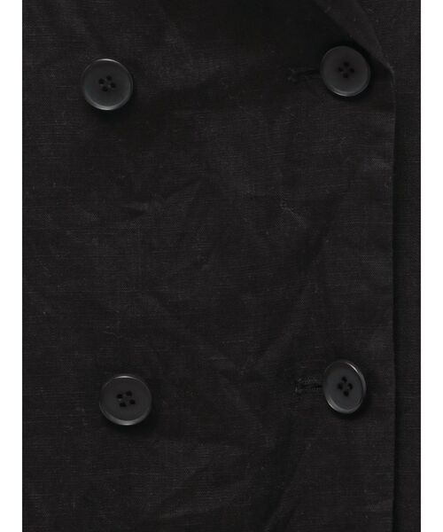 Ungrid（アングリッド）の「リネン混ハーフスリーブジャケット（テーラードジャケット・レディース・アイボリー/ブラック・FREE）」の15枚目の写真