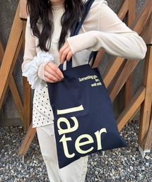 SETUP7(�Z�b�g�A�b�v�Z�u��)�́yTHE READING ROOM PARIS�zflat tote bag "later"(�g�[�g�o�b�O)