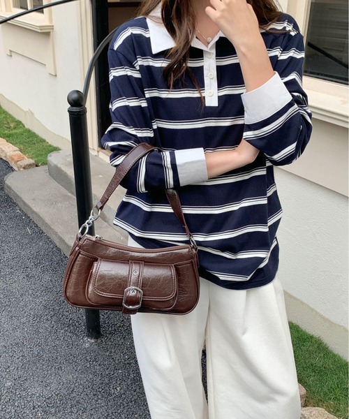 mebole(メボレ)の「Belt Pocket Shoulder Bag(ショルダーバッグ・レディース・ホワイト/シルバー/レッド/ブラック/ブラウン・FREE)」の4枚目の写真