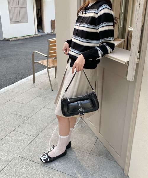 mebole(メボレ)の「Belt Pocket Shoulder Bag(ショルダーバッグ・レディース・ホワイト/シルバー/レッド/ブラック/ブラウン・FREE)」の14枚目の写真