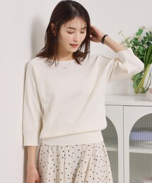 ITS'DEMO | 【縮みに強い／毛玉防止／洗濯機OK】タフニット リブ切替ニットプルオーバー(ニット/セーター)