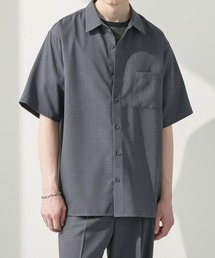 EASENCE | 【EASENCE】ハイツイステッドツイル ドライタッチ レギュラーカラー半袖シャツ<速乾/UVカット/イージーケア>(シャツ/ブラウス)