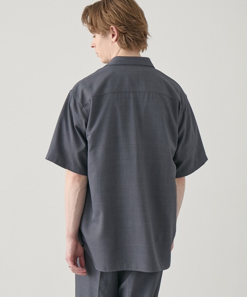 EASENCE】ハイツイステッドツイル ドライタッチ レギュラーカラー半袖