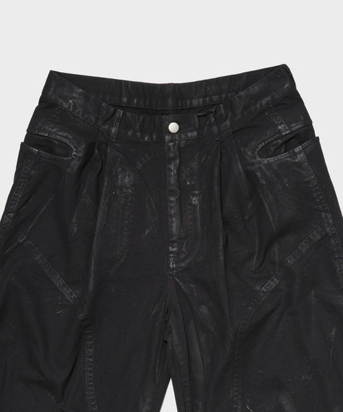 CONZ（コンズ）の「duck curved pants wax vintage（デニムパンツ・メンズ・ブラック・3/2/1）」の3枚目の写真