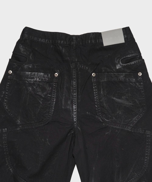 CONZ（コンズ）の「duck curved pants wax vintage（デニムパンツ・メンズ・ブラック・3/2/1）」の4枚目の写真