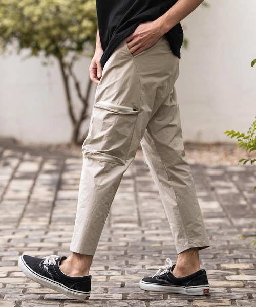 CAMBIO(カンビオ)の「mp14862-Stretch Woven Fabric Side Pocket Pants サイドポケットパンツ(2026GIM-019)(その他パンツ・メンズ・ブラック/チャコール/グレイッシュベージュ・M/S/XL)」の3枚目の写真