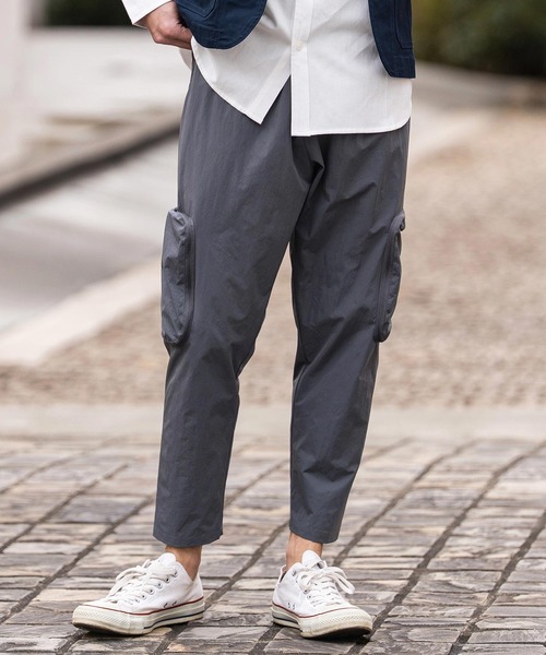 CAMBIO(カンビオ)の「mp14862-Stretch Woven Fabric Side Pocket Pants サイドポケットパンツ(2026GIM-019)(その他パンツ・メンズ・ブラック/チャコール/グレイッシュベージュ・M/S/XL)」の2枚目の写真