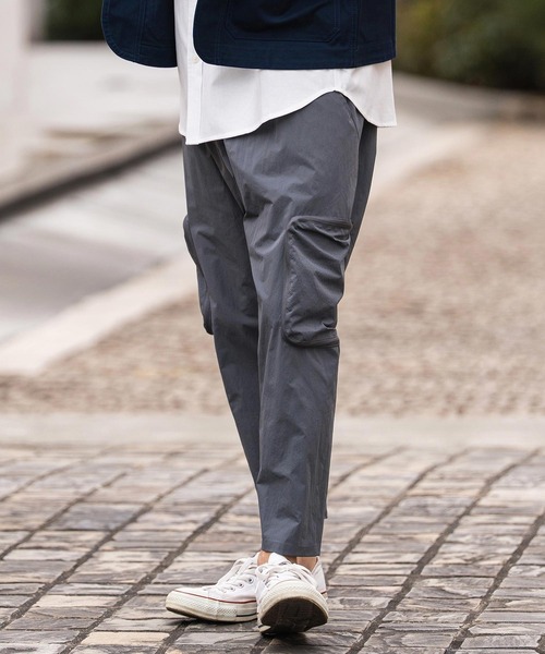 CAMBIO(カンビオ)の「mp14862-Stretch Woven Fabric Side Pocket Pants サイドポケットパンツ(2026GIM-019)(その他パンツ・メンズ・ブラック/チャコール/グレイッシュベージュ・M/S/XL)」の4枚目の写真