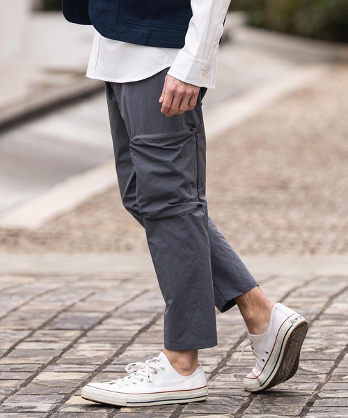 CAMBIO(カンビオ)の「mp14862-Stretch Woven Fabric Side Pocket Pants サイドポケットパンツ(2026GIM-019)(その他パンツ・メンズ・ブラック/チャコール/グレイッシュベージュ・M/S/XL)」の5枚目の写真