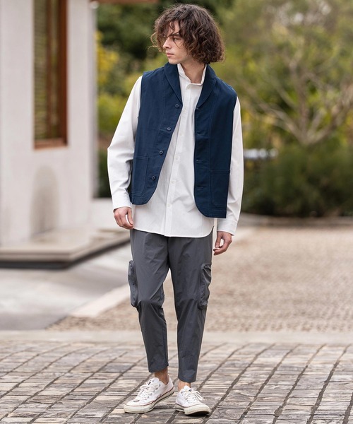 CAMBIO(カンビオ)の「mp14862-Stretch Woven Fabric Side Pocket Pants サイドポケットパンツ(2026GIM-019)(その他パンツ・メンズ・ブラック/チャコール/グレイッシュベージュ・M/S/XL)」の7枚目の写真