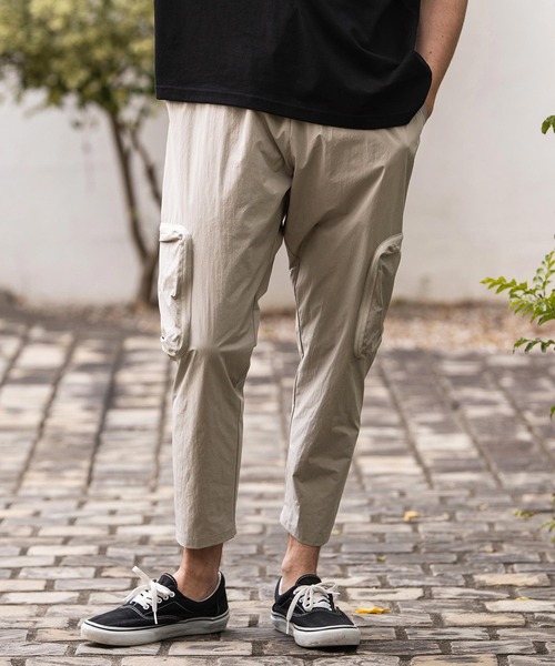 CAMBIO(カンビオ)の「mp14862-Stretch Woven Fabric Side Pocket Pants サイドポケットパンツ(2026GIM-019)(その他パンツ・メンズ・ブラック/チャコール/グレイッシュベージュ・M/S/XL)」の10枚目の写真