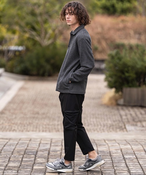 CAMBIO(カンビオ)の「mp14862-Stretch Woven Fabric Side Pocket Pants サイドポケットパンツ(2026GIM-019)(その他パンツ・メンズ・ブラック/チャコール/グレイッシュベージュ・M/S/XL)」の18枚目の写真