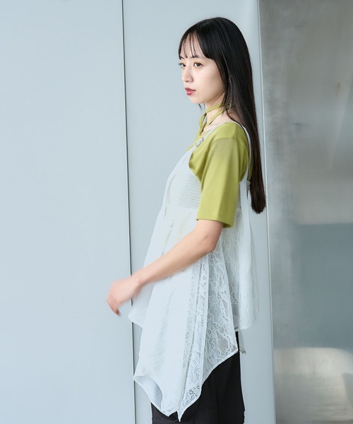 HARE（ハレ）の「レースキャミビスチェ(HARE)（キャミソール・レディース・ブラック/ホワイト・FREE）」の10枚目の写真