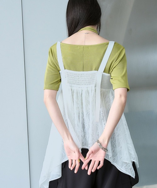 HARE（ハレ）の「レースキャミビスチェ(HARE)（キャミソール・レディース・ブラック/ホワイト・FREE）」の11枚目の写真