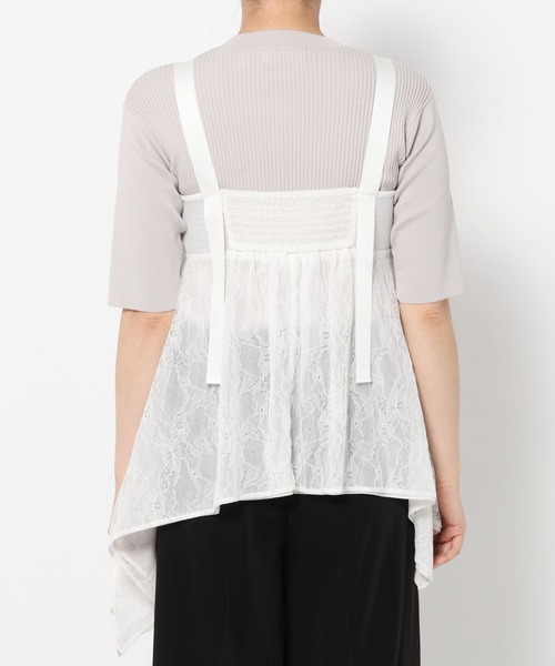 HARE（ハレ）の「レースキャミビスチェ(HARE)（キャミソール・レディース・ブラック/ホワイト・FREE）」の18枚目の写真