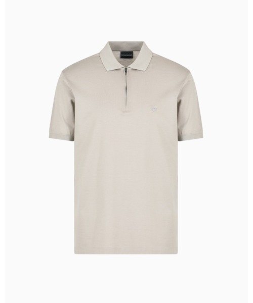 EMPORIO ARMANI(エンポリオアルマーニ)の「【エンポリオ アルマーニ】ASV ジップポロシャツ リヨセル混紡ジャージー(ポロシャツ・メンズ・グレー・MEDIUM/LARGE/XX-LARGE/X-SMALL/X-LARGE/SMALL)」の4枚目の写真