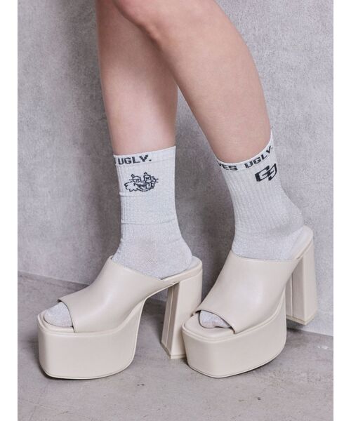 GYDA（ジェイダ）の「GG BUNNY FACEラメSOX（ソックス/靴下・レディース・ライトブルー/ブラック/オフホワイト/ピンク・FREE）」の22枚目の写真