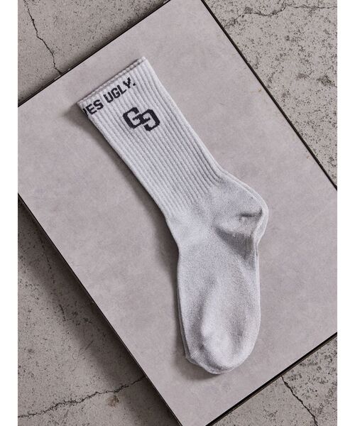 GYDA（ジェイダ）の「GG BUNNY FACEラメSOX（ソックス/靴下・レディース・ライトブルー/ブラック/オフホワイト/ピンク・FREE）」の12枚目の写真