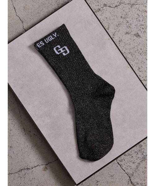 GYDA（ジェイダ）の「GG BUNNY FACEラメSOX（ソックス/靴下・レディース・ライトブルー/ブラック/オフホワイト/ピンク・FREE）」の13枚目の写真