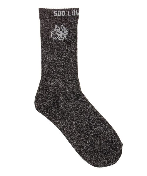 GYDA（ジェイダ）の「GG BUNNY FACEラメSOX（ソックス/靴下・レディース・ライトブルー/ブラック/オフホワイト/ピンク・FREE）」の17枚目の写真