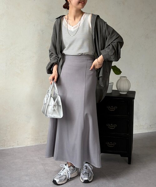 Chez toi(シェトワ)の「シアーデニムドルマンシャツ(シャツ/ブラウス・レディース・サックスブルー/チャコールグレー/インディゴブルー・FREE)」の9枚目の写真