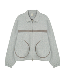 DANDEL（ダンデル）の「DD binding sweat collar jacket (GREY)（MA-1）」