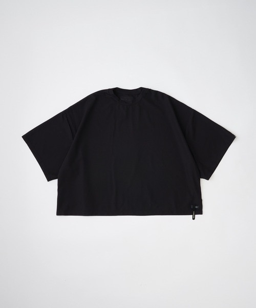 ADAM PATEK（アダムパテック）の「【ADAMPATEK/アダムパテック】ripple widebox T リップルボックスTEE（Tシャツ/カットソー・レディース・グレー/ブラック・2/1）」の5枚目の写真