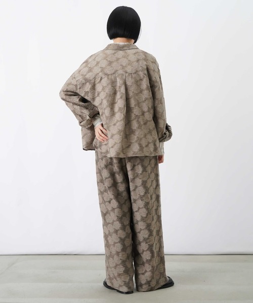 LUCA/LADY LUCK LUCA（ルカ/レディラックルカ）の「LC/LLL シアージャガードシャツ【セットアップ可】（シャツ/ブラウス・レディース・カーキ/グレー/ブラウン・FREE）」の14枚目の写真