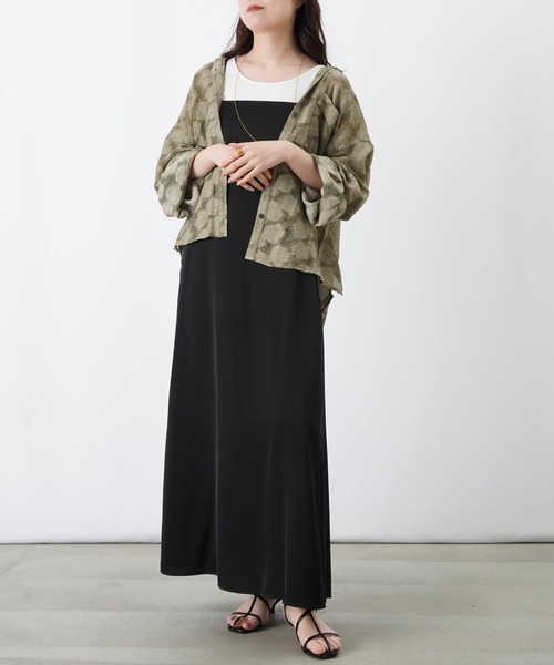 LUCA/LADY LUCK LUCA（ルカ/レディラックルカ）の「LC/LLL シアージャガードシャツ【セットアップ可】（シャツ/ブラウス・レディース・カーキ/グレー/ブラウン・FREE）」の22枚目の写真