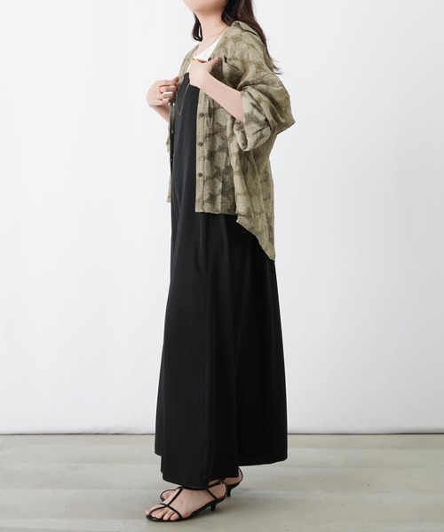 LUCA/LADY LUCK LUCA（ルカ/レディラックルカ）の「LC/LLL シアージャガードシャツ【セットアップ可】（シャツ/ブラウス・レディース・カーキ/グレー/ブラウン・FREE）」の20枚目の写真
