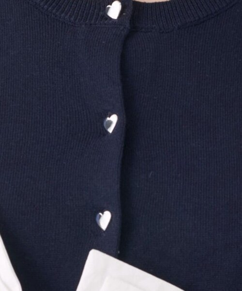 OLIVE des OLIVE(オリーブデオリーブ)の「【Belle Charme】Many Ribbon Cardigan(カーディガン/ボレロ・レディース・ネイビー/ブラック/トップグレー・FREE)」の14枚目の写真