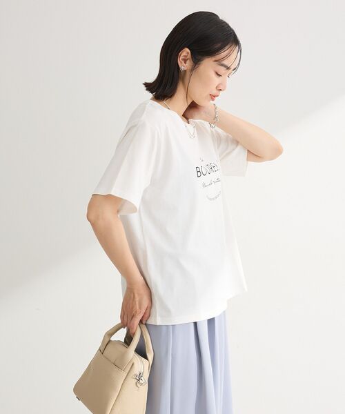 Green Parks(グリーンパークス)の「アソート柄ロゴTシャツ(Tシャツ/カットソー・レディース・B/A/ブラウン/ネイビー・FREE)」の18枚目の写真