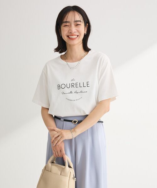 Green Parks(グリーンパークス)の「アソート柄ロゴTシャツ(Tシャツ/カットソー・レディース・B/A/ブラウン/ネイビー・FREE)」の21枚目の写真
