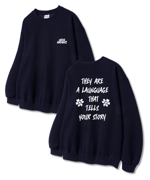 Union Garments(ユニオンガーメンツ)の「ジャストユニオン 裏毛 スウェットシャツ ネイビー(スウェット・レディース・その他・L/XL/XXL)」の1枚目の写真