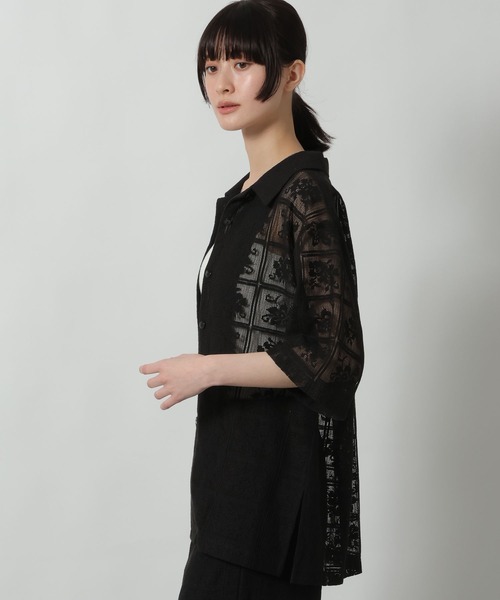 LAKOLE(ラコレ)の「ブロックレースシャツ / 663224(シャツ/ブラウス・レディース・アイボリー/ブラック/ブラウン/ラベンダー・LARGE/MEDIUM)」の11枚目の写真