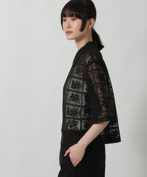 LAKOLE(ラコレ)の「ブロックレースシャツ / 663224(シャツ/ブラウス・レディース・アイボリー/ブラック/ブラウン/ラベンダー・LARGE/MEDIUM)」の13枚目の写真