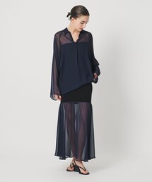 ATTISESSION | ＜ATTISESSION＞ラグラン ポロカラーシャツ(シャツ/ブラウス)