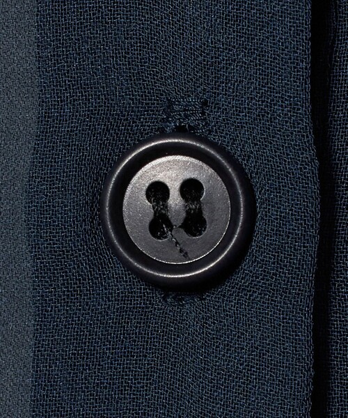 ATTISESSION（アティセッション）の「＜ATTISESSION＞ラグラン ポロカラーシャツ（シャツ/ブラウス・レディース・ブラック/ネイビー・38/36）」の15枚目の写真