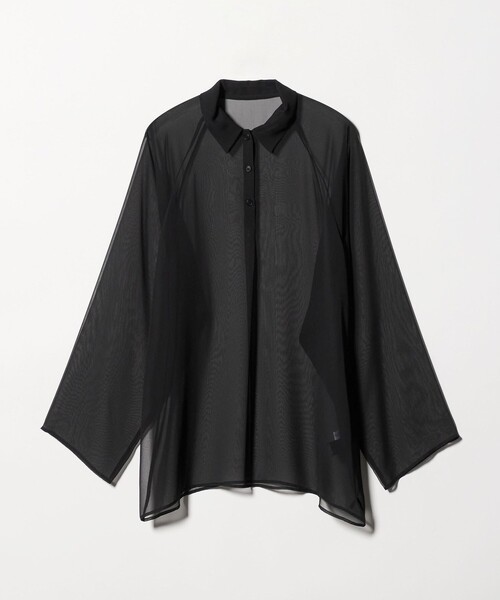 ATTISESSION（アティセッション）の「＜ATTISESSION＞ラグラン ポロカラーシャツ（シャツ/ブラウス・レディース・ブラック/ネイビー・38/36）」の17枚目の写真