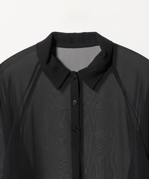 ATTISESSION（アティセッション）の「＜ATTISESSION＞ラグラン ポロカラーシャツ（シャツ/ブラウス・レディース・ブラック/ネイビー・38/36）」の18枚目の写真