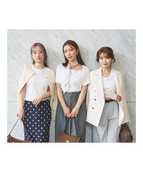 LILY BROWN(リリーブラウン)の「骨格別カップインT:ウェーブ(Tシャツ/カットソー・レディース・ホワイト・F)」の9枚目の写真