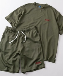 GERRY（ジェリー）の「【70】【GERRY/ジェリー】別注 ワンポイント刺繍 シルクタッチ  ルームウェア/Tシャツ＆ショートパンツ/セットアップ/2点セット/接触冷感/ストレッチ（セットアップ）」