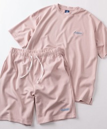 GERRY（ジェリー）の「【70】【GERRY/ジェリー】別注 ワンポイント刺繍 シルクタッチ  ルームウェア/Tシャツ＆ショートパンツ/セットアップ/2点セット/接触冷感/ストレッチ（セットアップ）」