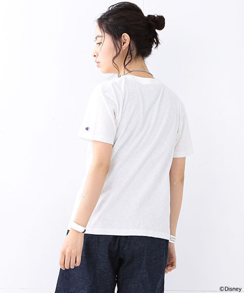 Champion（チャンピオン）の「CHAMPION×BEAMS BOY / ミッキーマウス ポケットT SPECIAL （Disney）（Tシャツ/カットソー・レディース・ホワイト/グレー/ネイビー・SMALL）」の12枚目の写真