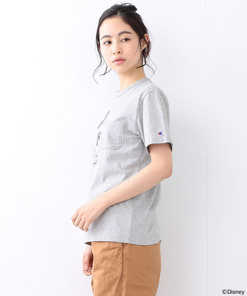 Champion（チャンピオン）の「CHAMPION×BEAMS BOY / ミッキーマウス ポケットT SPECIAL （Disney）（Tシャツ/カットソー・レディース・ホワイト/グレー/ネイビー・SMALL）」の15枚目の写真