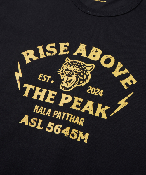 KALAPATTHAR(カラパタール)の「KP SLOGAN TIGER GRAPHIC SHORT-SLEEVED T-SHIRT - BLACK(Tシャツ/カットソー・メンズ・その他・MEDIUM/LARGE/X-LARGE)」の7枚目の写真