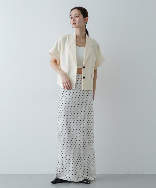 SENSE OF PLACE by URBAN RESEARCH（センスオブプレイスバイアーバンリサーチ）の「『接触冷感』汗ジミ防止カップツキバックオープンキャミソール（キャミソール・レディース・ブラック/オフホワイト/ブラウン・S/ONE）」の5枚目の写真